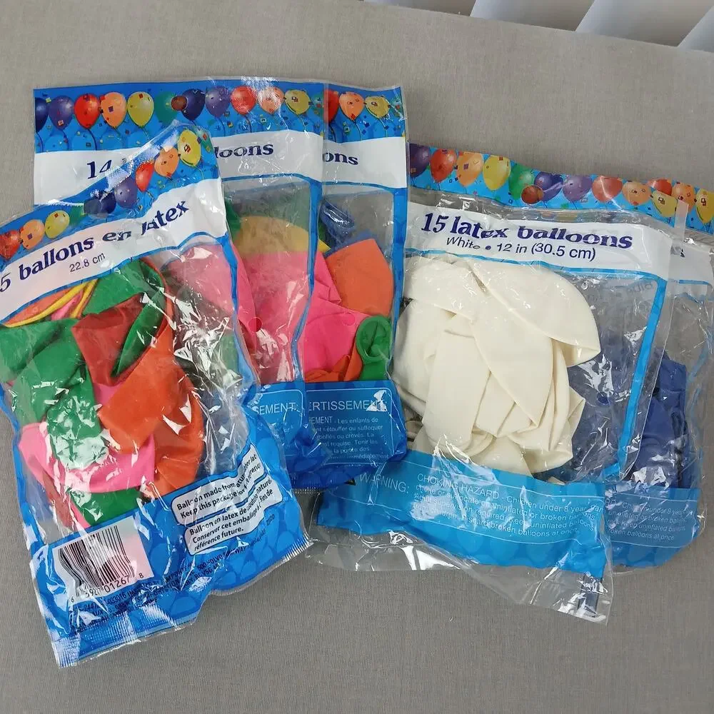 81 latex balloons multicolor new old stock 9